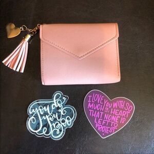 3 for $20 Pink Wallet & 2 Stickers